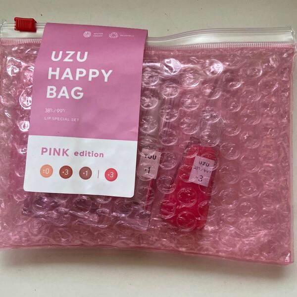 UZU BY FLOWFUSHI HAPPY BAG [PINK edition] 38°C/99°F UZUリップシリーズ