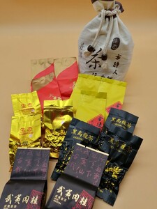 中国茶葉　人気の中国茶5種14包アソート【お洒落な茶袋付】