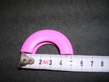 ミニチュア公園タイヤ（ピンク）おもちゃ2個_画像5