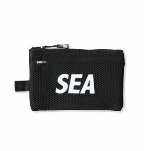 [ new goods unused ] 22SS new work new goods WIND AND SEA wing Dan si-MESH ZIPPER POUCH pouch small articles BLACK black black color prompt decision first come, first served 