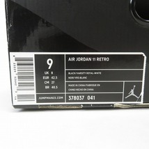 【観賞用】NIKE/ナイキ AIR JORDAN/エアジョーダン 11 RETRO SPACE JAM 378037-041/27 /080_画像10