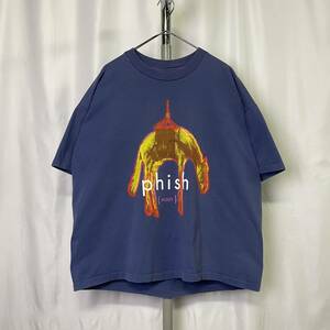 90s USA製 Phish HOIST プリント ロック Tシャツ XL フィッシュ 1994年 シングルステッチ ナス紺 バンT 80s 古着 オールド ビンテージ