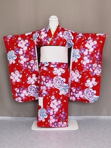  "Семь, пять, три" кимоно X7796-03 бесплатная доставка ликвидация запасов крупный скидка полиэстер 7 лет для * 4 . кимоно 