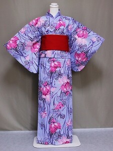  new work woman *... finish yukata for women .. settled yukata light blue ground. ... free shipping X8760-24