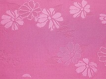 女性用浴衣帯　ゆかた単衣帯　日本製　洗える浴衣帯　D・M便送料無料　ピンク色のゆかた帯　B8476-47_画像2
