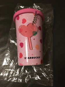  new goods Starbucks stainless steel cup tumbler stainless steel tumbler stainless steel mug Valentine pink Heart silicon cover attaching 