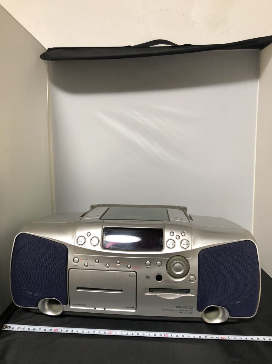 珍しい KENWOOD ケンウッド JVC MDX-E3-L ブルー MDパーソナルステレオ