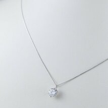 132k番　1.022ｃｔ　本物　DIA　Pt900　プラチナ　大粒　ダイヤ　ダイヤモンド　ネックレス・ペンダント　1.3g　40ｃｍ_画像2