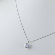 133k番　1.007ｃｔ　本物　DIA　Pt900　プラチナ　大粒　ダイヤ　ダイヤモンド　ネックレス・ペンダント　1.3g　40ｃｍ_画像2