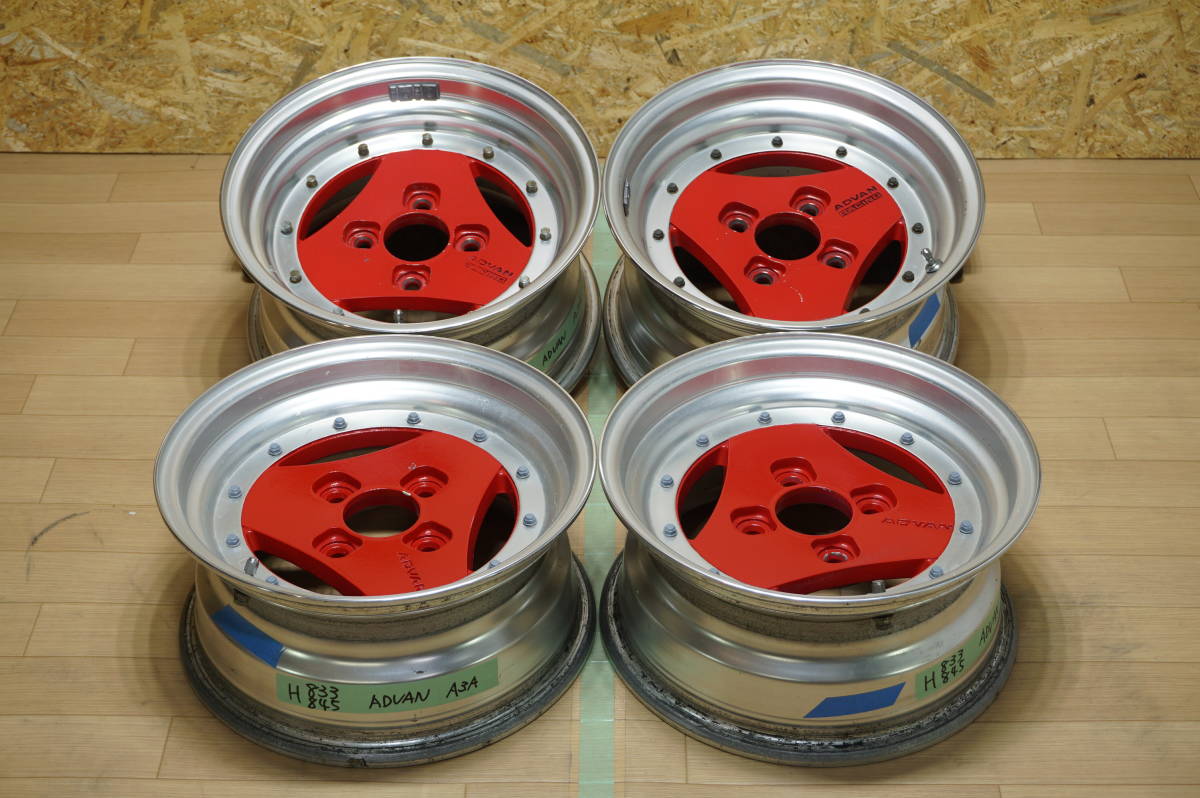 当時物!ADVAN Racing A3A 14インチ 4穴 PCD114.3 6J オフセット6