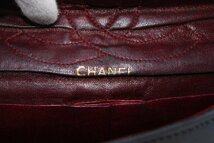 シャネル マトラッセ ダブルフラップ ラムスキン チェーン ショルダーバッグ ブラック CHANEL_画像8