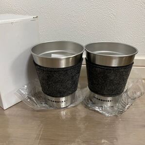 スターバックス スタバ Starbucks スリーブ付き ステンレスカップ ペア 2個セット 355ml 新品未使用 箱付き