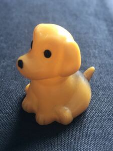 昭和レトロ 当時物 美品 中外製薬 ビーグル犬 ソフビ 指人形 約3㎝ ノベルティ 企業物 キャラクター