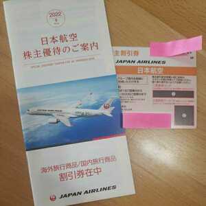 JAL日本航空　株主割引券１枚&冊子付