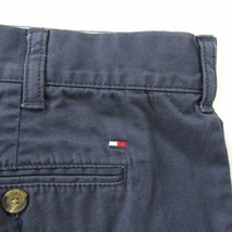 ビッグサイズ W40 TOMMY HILFIGER コットン チノ ショーツ ショート ハーフ パンツ ネイビー トミー ヒルフィガー 古着 ビンテージ 2AU1017_画像3