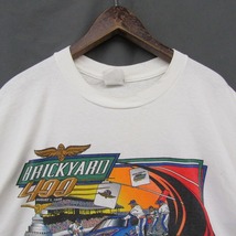 90s ビッグサイズ XL~ JERZEES レーシング 両面 プリント Tシャツ 半袖 ホワイト系 ジャージーズ 古着 ビンテージ 2AU2827_画像7