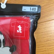 【新品即決】ユニクロ　ミッキー スタンズグラフィック半袖Tシャツ140サイズ　赤レッド　ディズニー_画像2