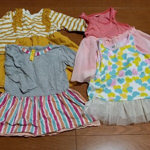 女の子 ワンピース4点セット 95ー100