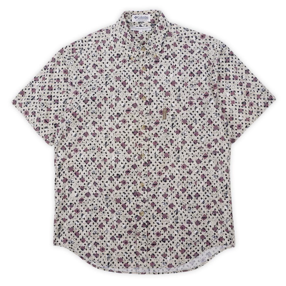東京激安 美品 L 半袖シャツ サカナの総柄 1991年 patagonia A/C 魚群 ...