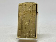 送料無料 ZIPPO[ジッポー] 両面加工 スリム 1654イエローゴールド 未使用品_画像2