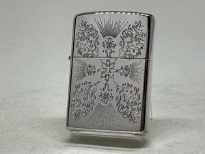 送料無料 ZIPPO[ジッポー] 両面加工 シルバープレートシリーズ No.200SL-D 未使用品