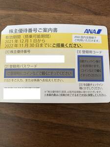 ANA 全日空　株主優待券　1枚　2022年11月30日期限　即決　送料無料