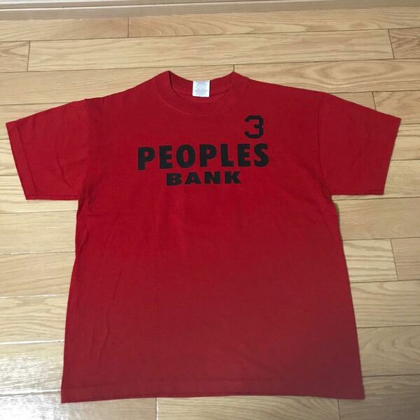 peoples bank 3 スリーランカ Tシャツ レッド kids キッズ　JERZEES 2〜3回着用　サイズL 14〜16