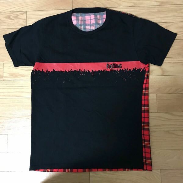 BIG BANG ツアーTシャツ ブラック 赤 チェック柄 2013-2019 サイズM 新品