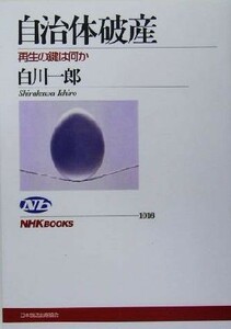 自治体破産 再生の鍵は何か ＮＨＫブックス１０１６／白川一郎(著者)