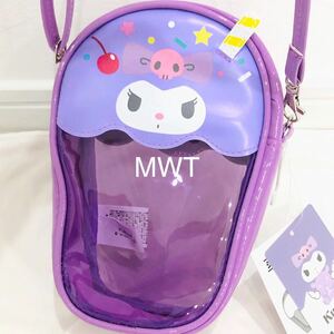  soda pouch black mi shoulder bag Sanrio clear pouch lady's fashion new goods bag pouch purse ...MWT