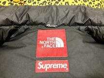 国内正規 【美品 ファーM The North Face Supreme Fur Print Nuptse Jacket】 ヌプシ faux paper leopard bleached denim 700 fill down_画像3