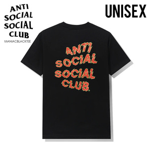 ■新品■ANTI SOCIAL SOCIAL CLUB MANIAC BLACK TEE マニアック ブラック Tシャツ■MENS(M)■Tシャツ 半袖Tシャツ BLACK