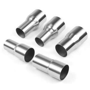  free shipping stainless steel muffler 57mm 76mm conversion pipe welding electric outlet part material conversion pipe bike race car one-off 50 75 57φ 76φ
