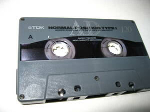 変更　使用済み 中古　 カセットテープ　TDK　AD120　Type1　ノーマル　120分 1本 爪あり　No.9636