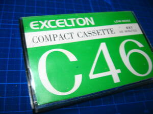 数量限定100円開始　使用済み 中古　 カセットテープ　EXCELTION　ｃ46　Type1　ノーマル　46分 1本 爪あり　No.9687