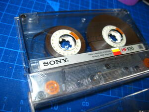 使用済み　中古　 カセットテープ　SONY　HF120　Type1　ノーマル　120分 1本 爪あり　No.9797