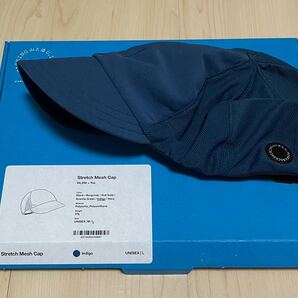 山と道 stretch mesh cap indigo L