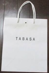 No3211　TABASA 手提げ紙袋　１枚　日本のアパレル会社「ピー・エックス」が展開するファッションブランド