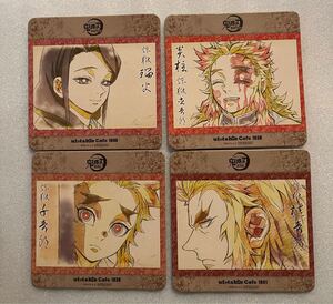 鬼滅の刃 ufotable cafe 限定 キャラクター絵巻カフェ 第二期 コースター 煉獄杏寿郎 千寿郎 愼寿郎 瑠火 煉獄