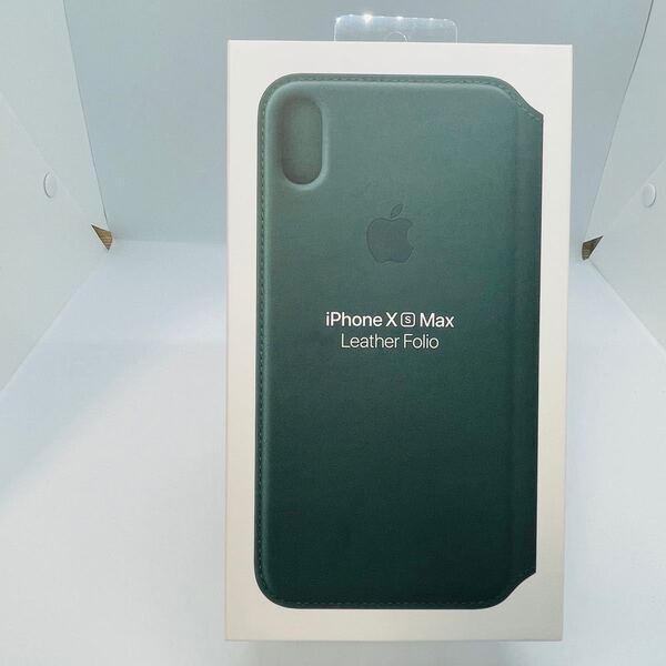 【新品未開封】Apple純正 iPhone XS Max レザーフォリオ フォレストグリーン