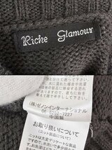 Riche glamour リッチグラマー ハイネック　ニットチュニック　長袖セーター M グレー_画像6