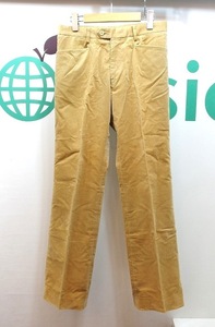 JOSEPH HOMME ジョセフオム ストレッチ ベロアパンツ メンズ 46 キャメル