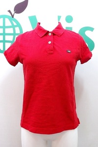 POLO JEANS Polo jeans one Point polo-shirt with short sleeves lady's S red 