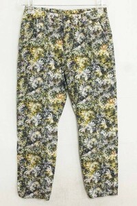 JOURNAL STANDARD ジャーナルスタンダード 花柄　七分丈　ストレッチパンツ 38 グリーン系/イエロー系