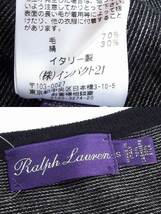 RALPH LAUREN ラルフローレン 【イタリア製】パープルレーベル　カシミア・シルク クルーネックニット メンズ S_画像3