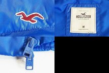 HOLLISTER ホリスター フード　ダウンベスト M ブルー_画像5