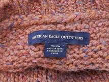AMERICAN EAGLE アメリカンイーグル OUTFITTERS 長袖セーター　ジップアップ メンズ M ブラウン_画像5