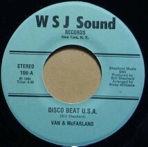 Disco/Funk◆美盤◆マイナーレーベル◆Van & McFarland - Disco Beat U.S.A. / Groovy Romance◆7inch/7インチ/試聴/超音波洗浄_画像1