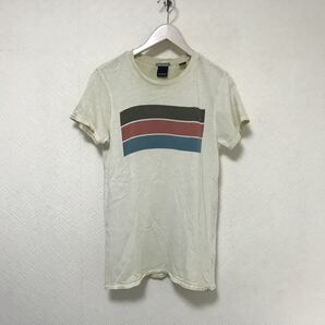 本物スコッチアンドソーダSCOCH&SODAコットンプリント半袖TシャツメンズストリートビジネススーツサーフスケーターミリタリーSベージュ