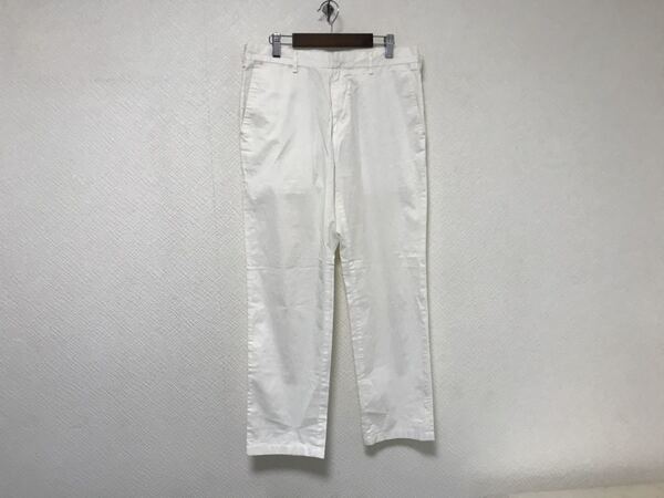 本物カルバンクラインck Calvin Kleinコットンストレッチスラックスパンツメンズミリタリーアメカジサーフ白ホワイト30